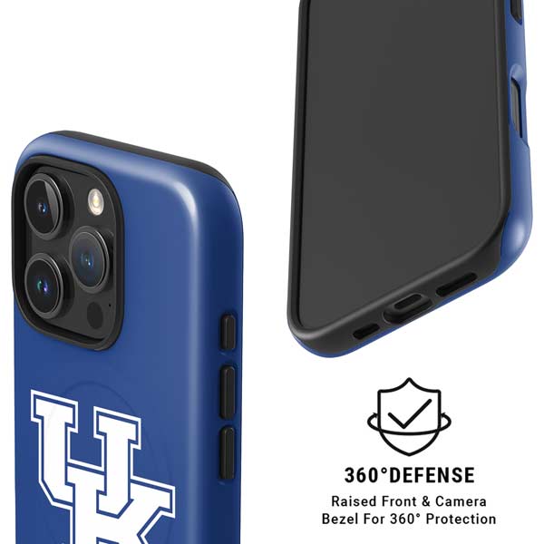 University of Kentucky UK on Blue iPhone 16 Pro Max Magsafe Impact Case