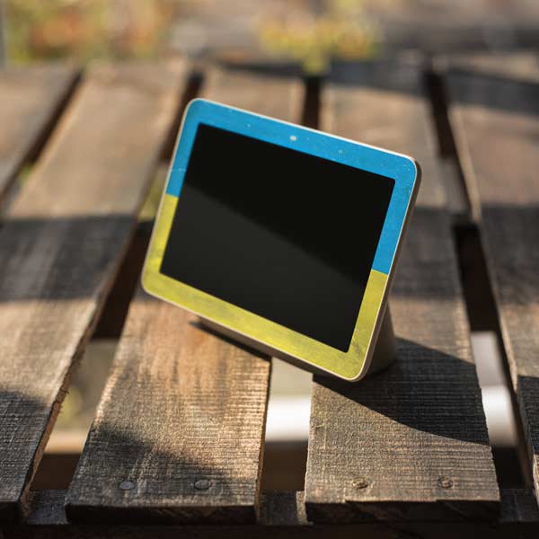 Ukraine Flag Distressed Google Home Hub Skin