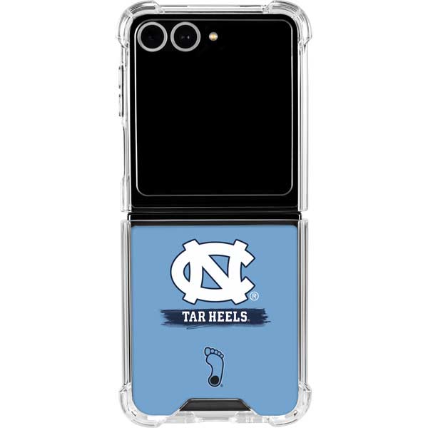 University of North Carolina UNC Tar Heels Galaxy Z Flip7 Clear Case