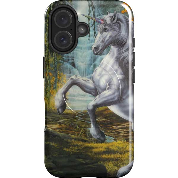 Unicorn of the Willow by Ed Beard Jr iPhone 16 Plus Magsafe Impact Case