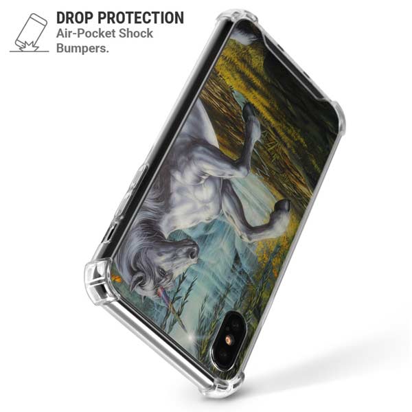 Unicorn of the Willow by Ed Beard Jr iPhone X/XS Clear Case