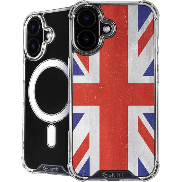 United Kingdom Flag Distressed iPhone 17 MagSafe Case