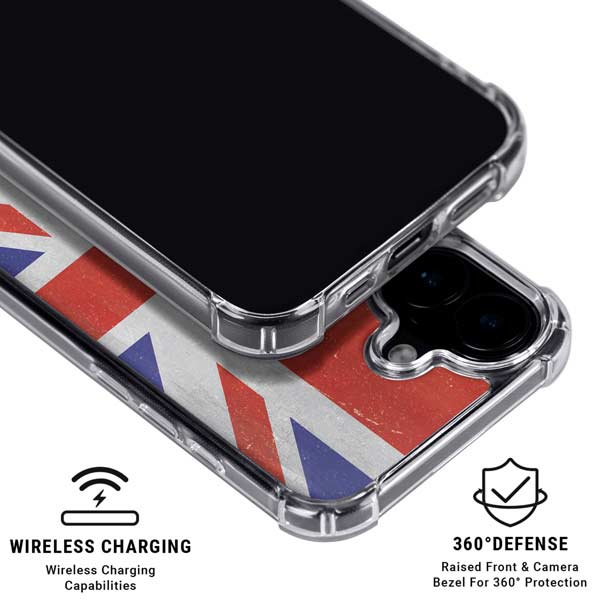 United Kingdom Flag Distressed iPhone 17 MagSafe Case