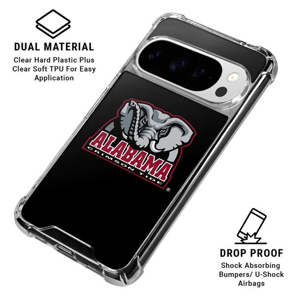 University of Alabama Primary Logo Google Pixel 10 Pro XL Clear Case
