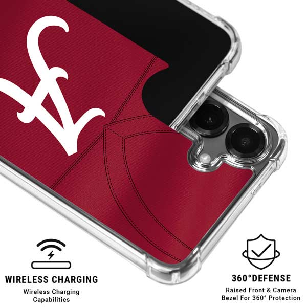 University of Alabama Maroon Jersey Galaxy S26 Plus Clear Case