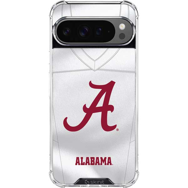 University of Alabama White Jersey Google Pixel 10 Pro Clear Case
