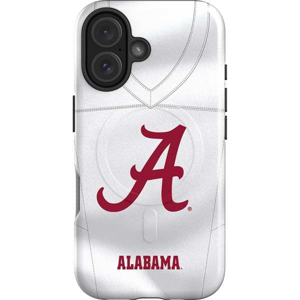 University of Alabama White Jersey iPhone 16 Plus Magsafe Impact Case