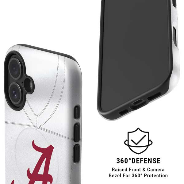 University of Alabama White Jersey iPhone 16 Plus Magsafe Impact Case