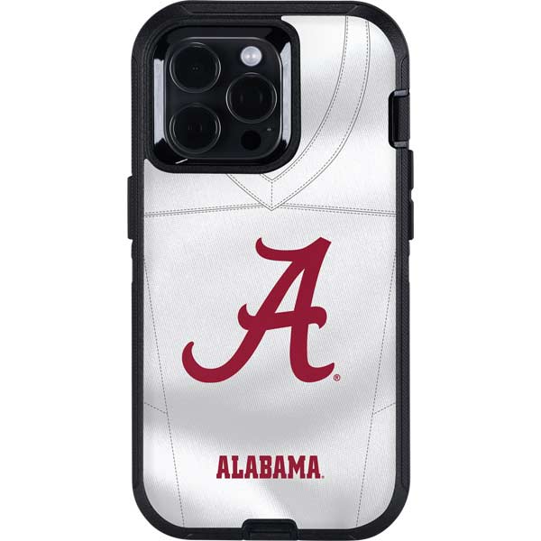 University of Alabama White Jersey Otterbox Defender iPhone Skin