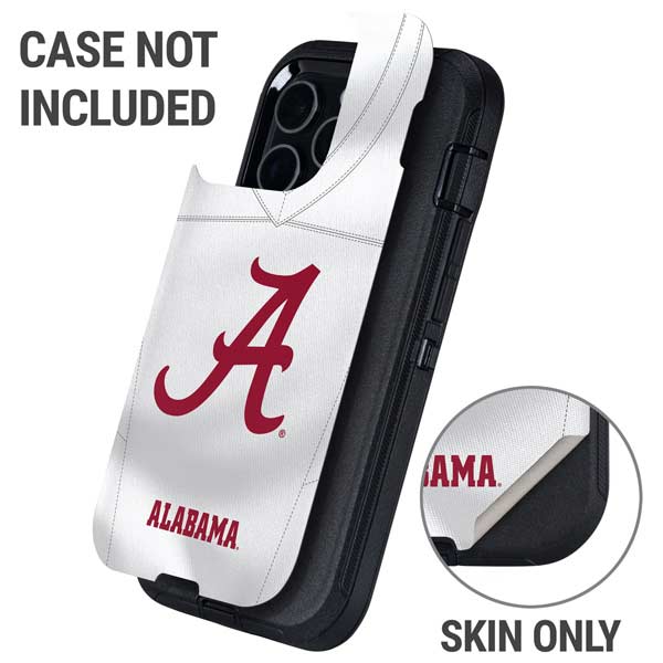 University of Alabama White Jersey Otterbox Defender iPhone Skin
