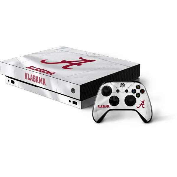 University of Alabama White Jersey Xbox One Skins