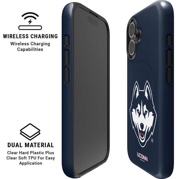 University of Connecticut Huskies iPhone 16 Magsafe Impact Case