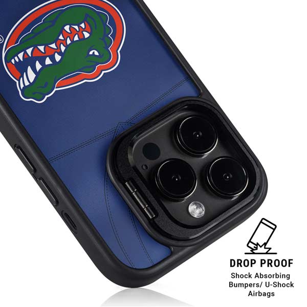 University of Florida Blue Jersey iPhone 14 Pro Kickstand Case
