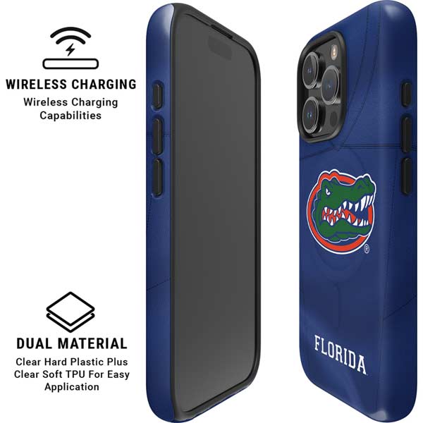 University of Florida Blue Jersey iPhone 16 Pro Max Magsafe Impact Case