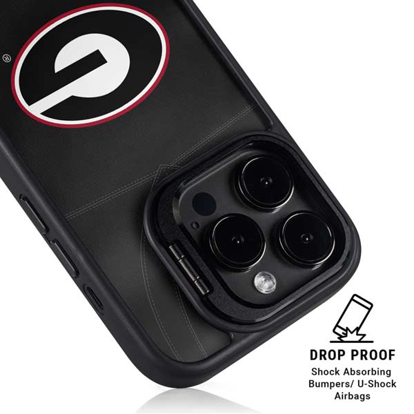 University of Georgia Black Jersey iPhone 14 Pro Kickstand Case