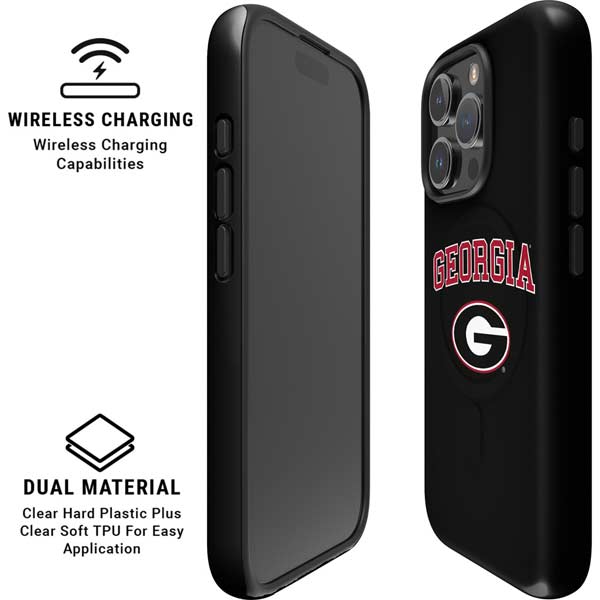 University of Georgia Collegiate Text iPhone 16 Pro Magsafe Impact Case