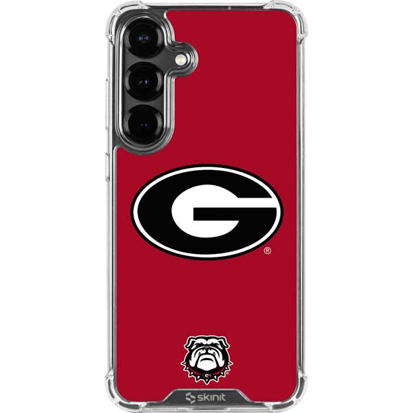 University of Georgia Logo Red Galaxy S26 Plus Clear Case