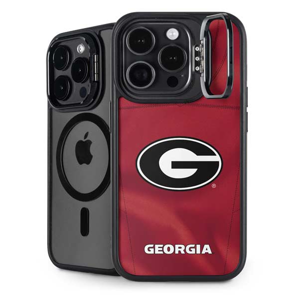 University of Georgia Red Jersey iPhone 14 Pro Kickstand Case