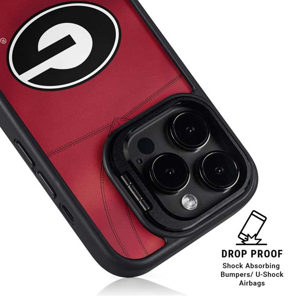 University of Georgia Red Jersey iPhone 14 Pro Kickstand Case