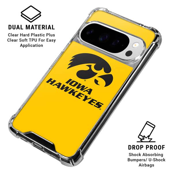 University of Iowa Google Pixel 10 Pro Clear Case