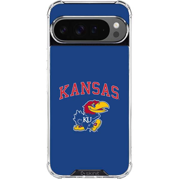 University of Kansas Collegiate Text Google Pixel 10 Pro XL Clear Case