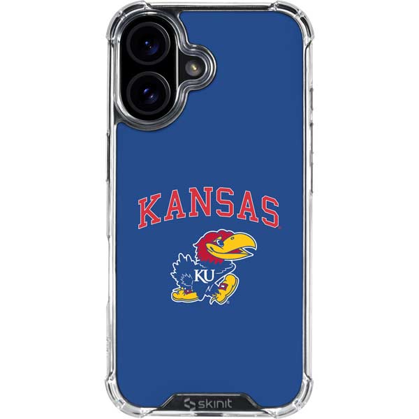 University of Kansas Collegiate Text iPhone 17 Clear Case