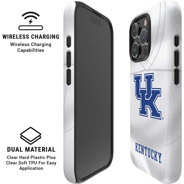 University of Kentucky White Jersey iPhone 16 Pro Max Magsafe Impact Case