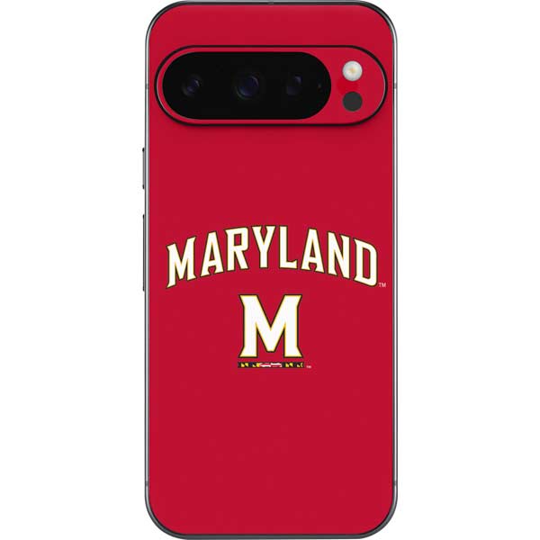 University of Maryland Collegiate Text Red Google Pixel 10 Pro XL Skin