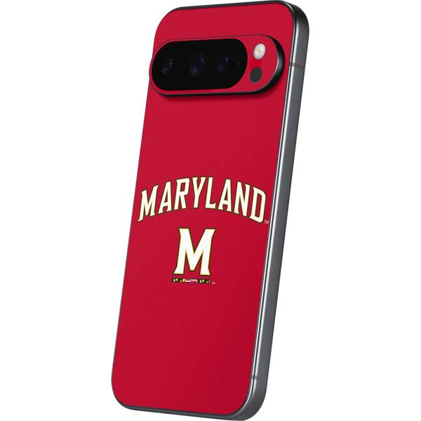 University of Maryland Collegiate Text Red Google Pixel 10 Pro XL Skin