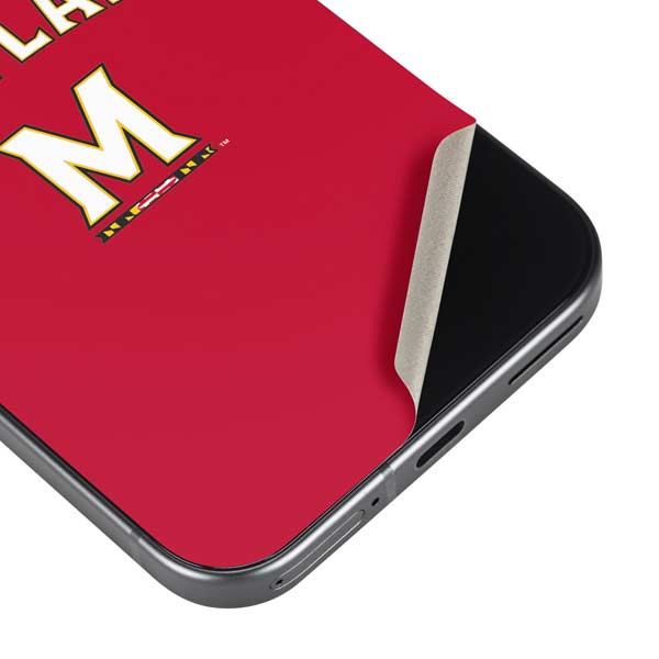 University of Maryland Collegiate Text Red Google Pixel 10 Pro XL Skin