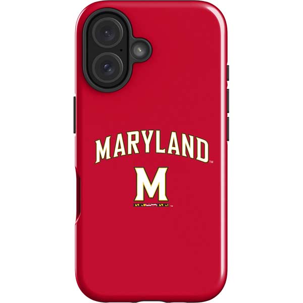 University of Maryland Collegiate Text Red iPhone 17 Impact Case