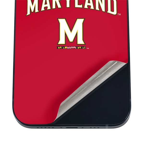 University of Maryland Collegiate Text Red iPhone 17 Pro Max Skin