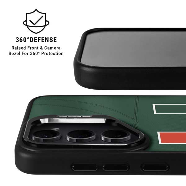 University of Miami Green Jersey Galaxy S26 Ultra Kickstand Case