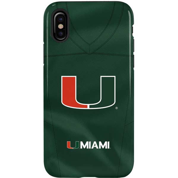 University of Miami Green Jersey iPhone XS Pro Case