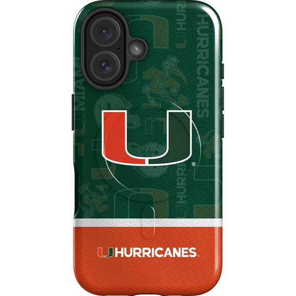 University of Miami U Hurricanes iPhone 16 Magsafe Impact Case
