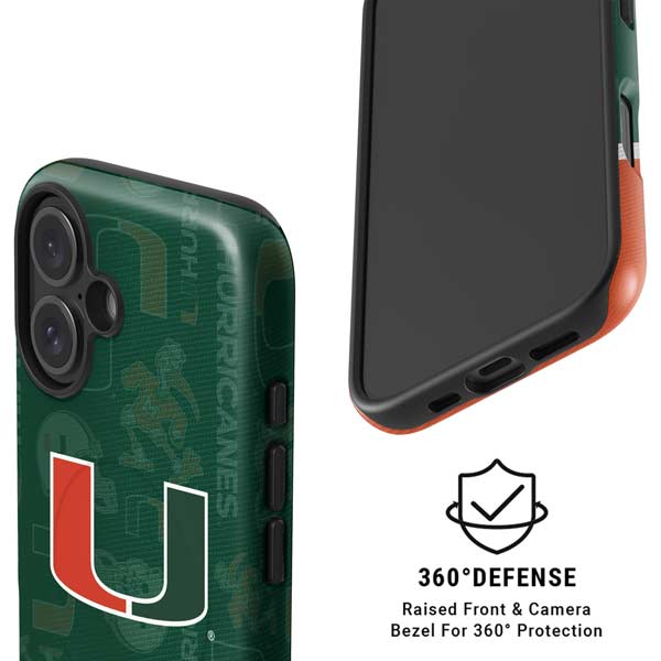 University of Miami U Hurricanes iPhone 16 Magsafe Impact Case