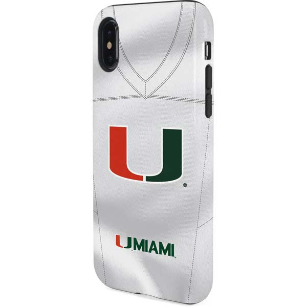 University of Miami White Jersey iPhone XS Pro Case