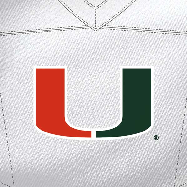 University of Miami White Jersey iPhone XS Pro Case