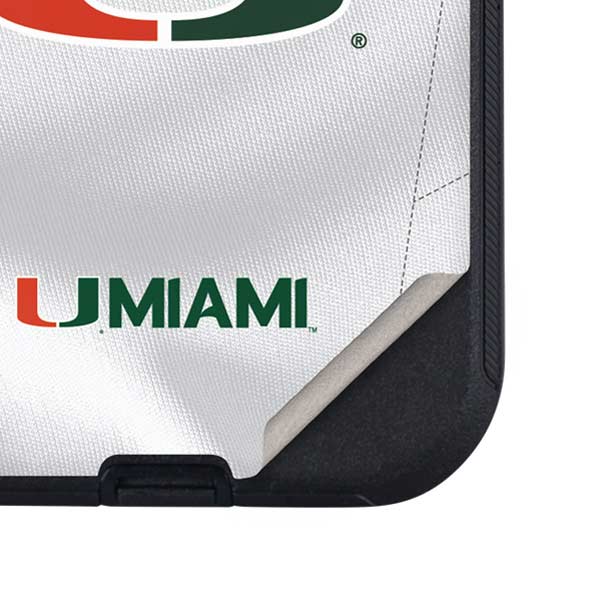University of Miami White Jersey Otterbox Defender iPhone Skin