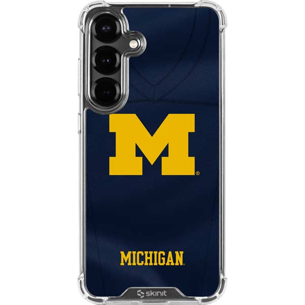 University of Michigan Blue Jersey Galaxy S26 Clear Case