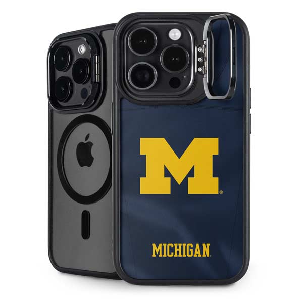 University of Michigan Blue Jersey iPhone 14 Pro Kickstand Case