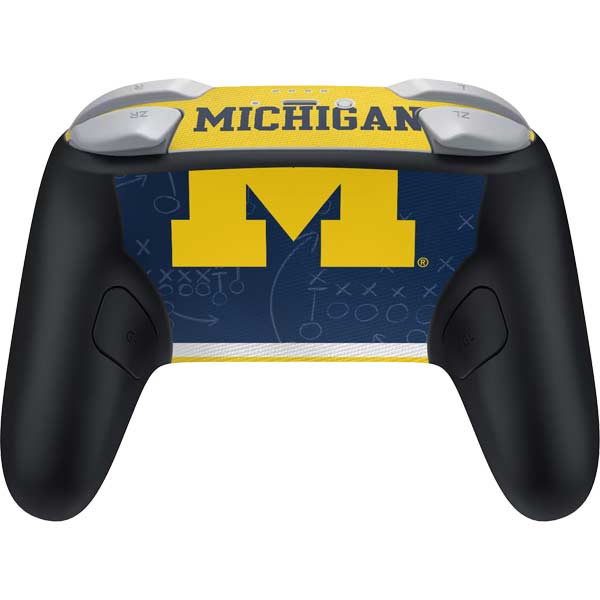 University of Michigan Jersey Split Nintendo Switch 2 (2025) Pro Controller Skin