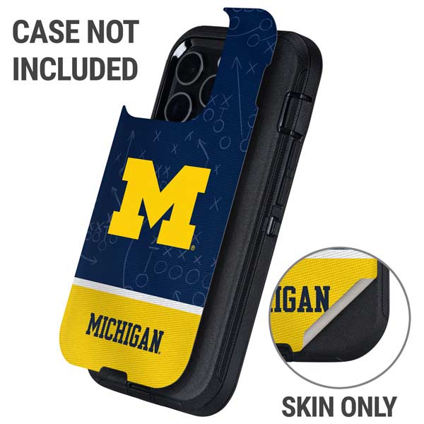 University of Michigan Jersey Split Otterbox Defender iPhone Skin