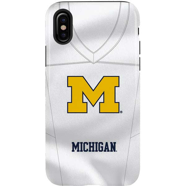 University of Michigan White Jersey iPhone XS Pro Case