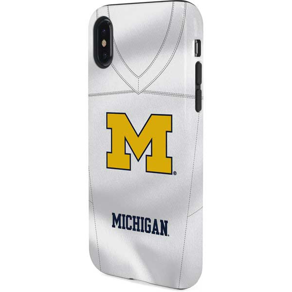 University of Michigan White Jersey iPhone XS Pro Case