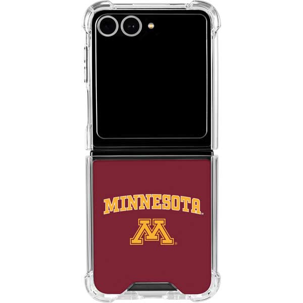 University of Minnesota Collegiate Text Galaxy Z Flip7 Clear Case