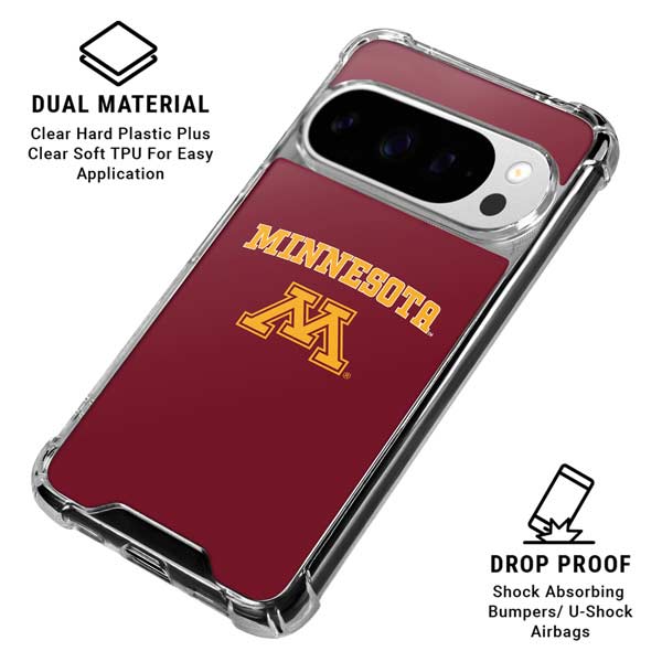 University of Minnesota Collegiate Text Google Pixel 10 Pro XL Clear Case