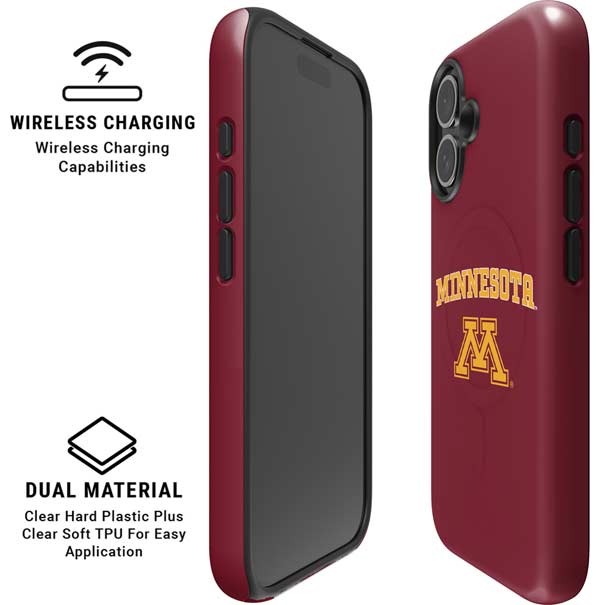 University of Minnesota Collegiate Text iPhone 16 Magsafe Impact Case