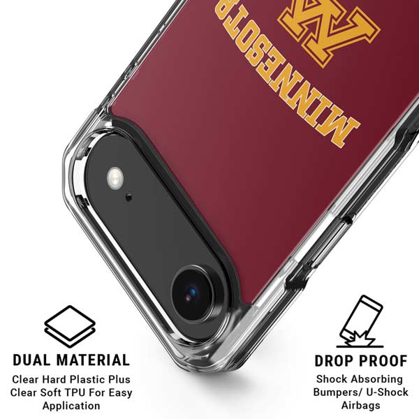 University of Minnesota Collegiate Text iPhone 17 Air Clear Case