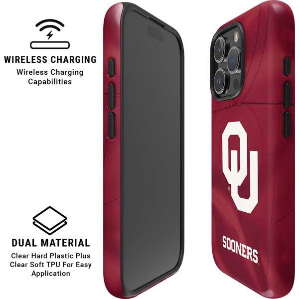 University of Oklahoma Red Jersey iPhone 16 Pro Max Magsafe Impact Case